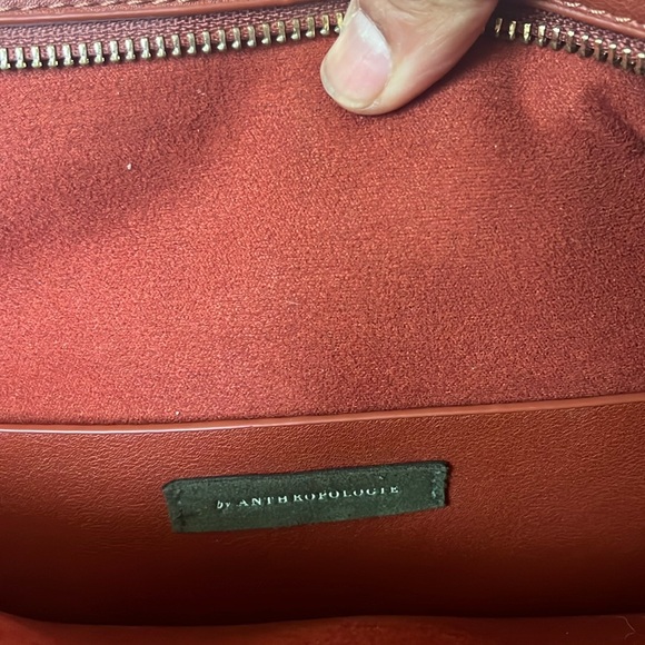 Anthropologie- Beautiful Faux Leather Tote Bag. - Picture 3 of 5